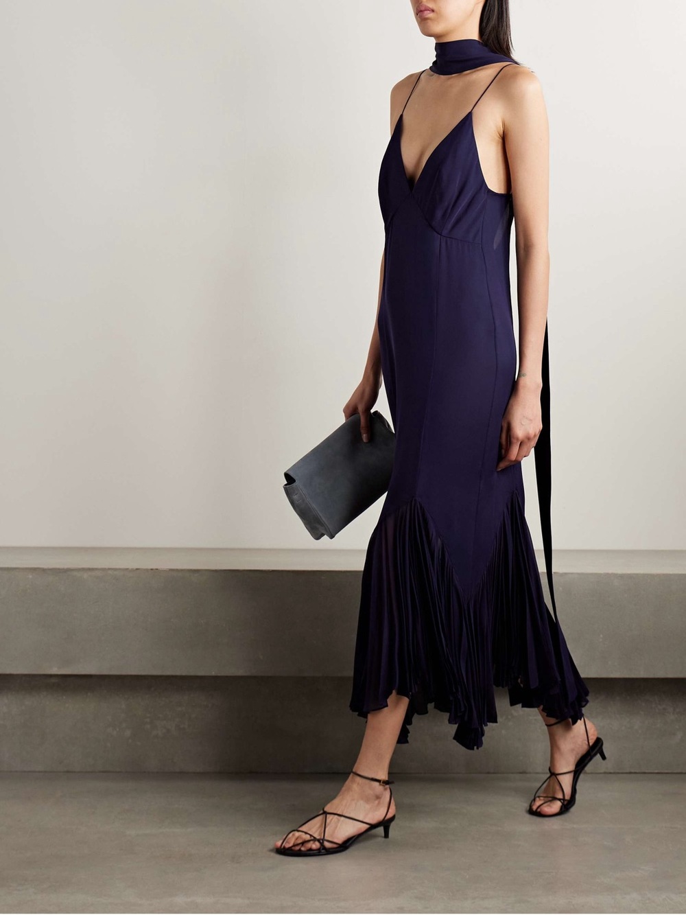 NWT KHAITE Candita Dress in Amethyst